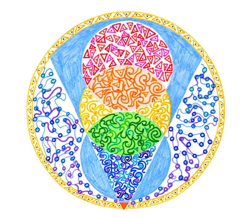 Collective Consciousness, original hand-drawn sacred artwork by Ascended Grace