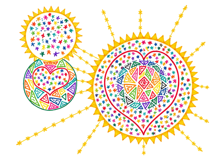 Original Ascended Grace colorful sacred geometry artwork